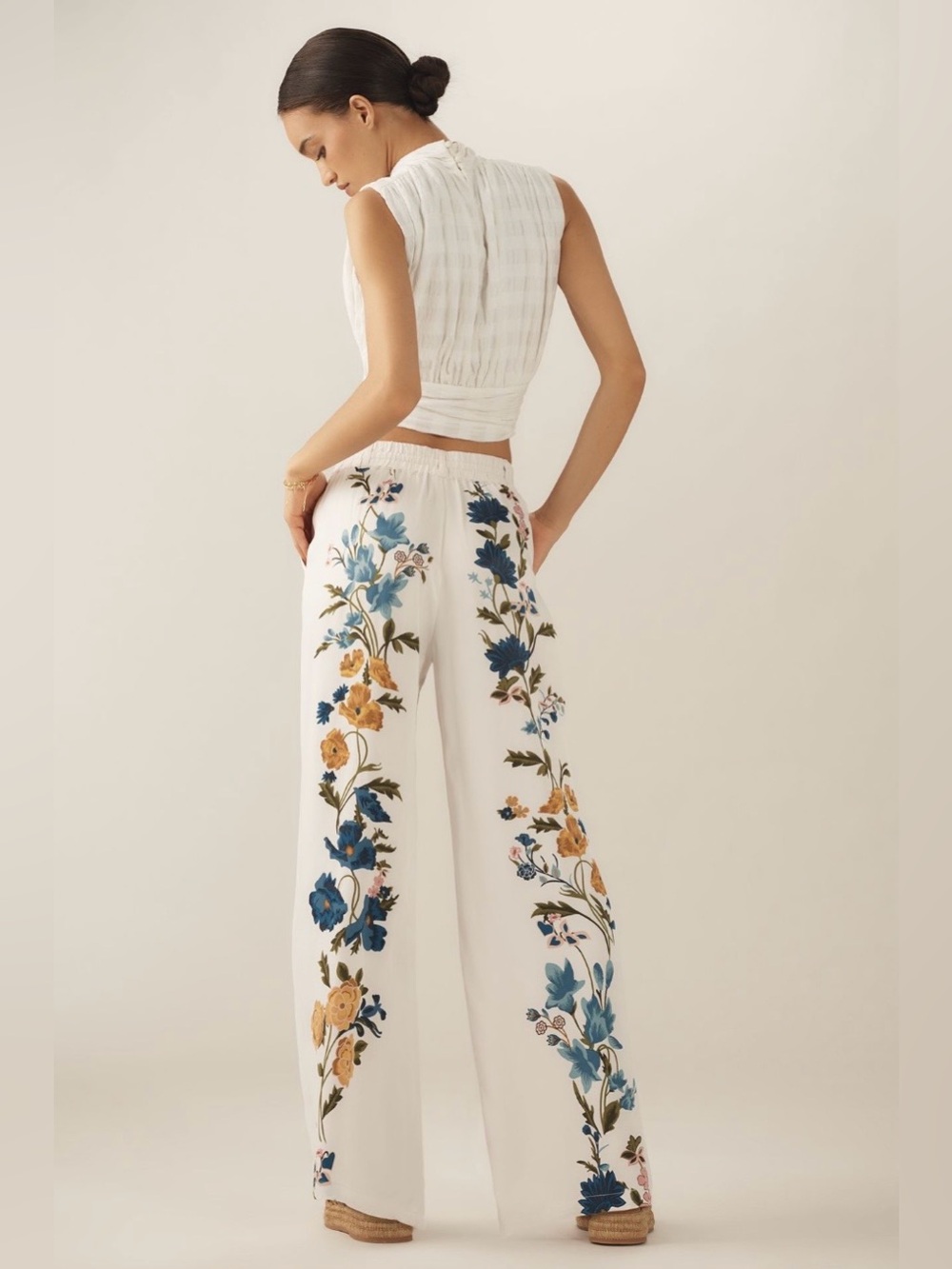 by Anthropologie Printed Pull-On Floral Pants - Picture 3 of 13